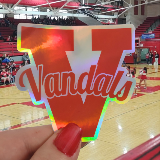 Vandal V Holo Vinyl Decal