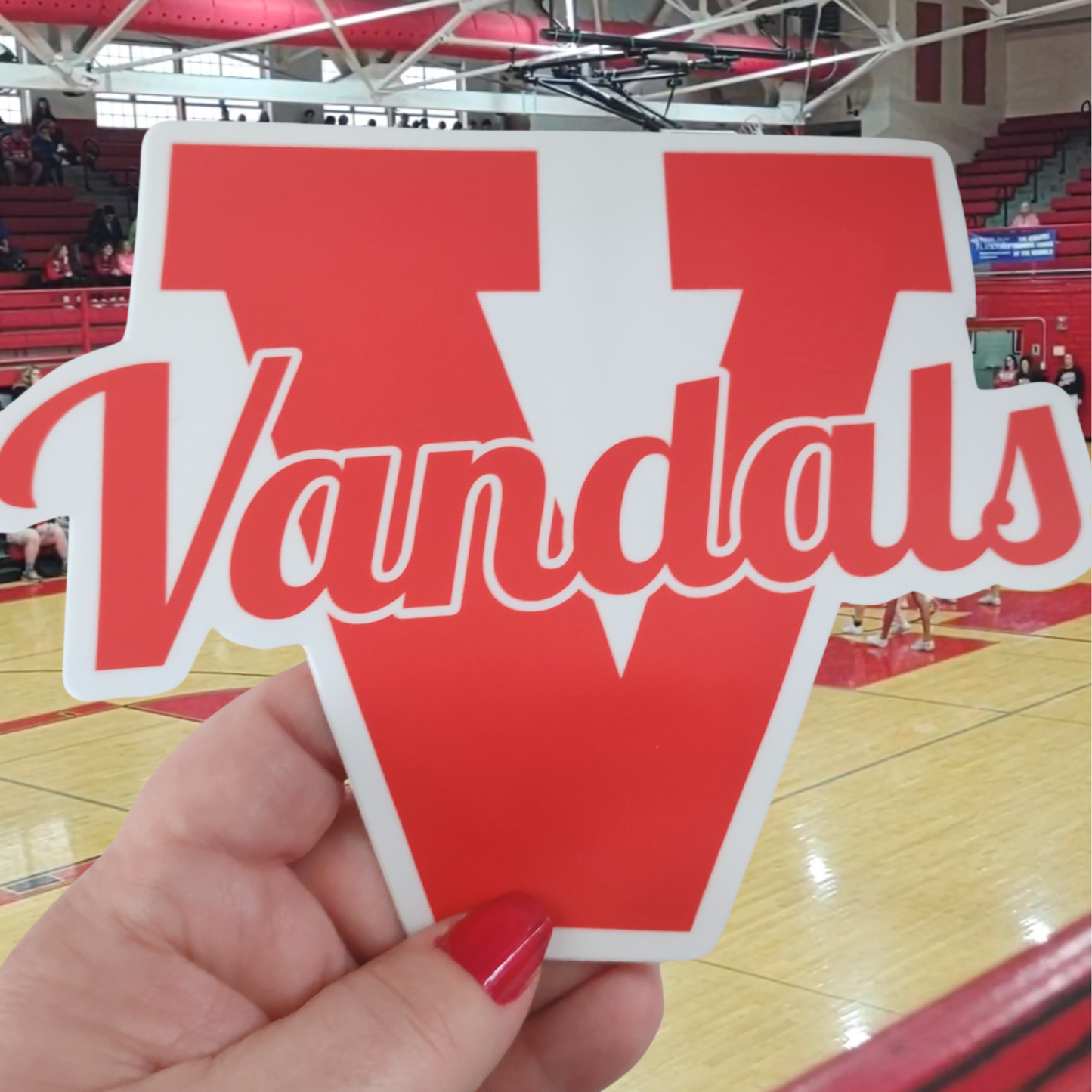 Large Vandals V Vinyl Decal