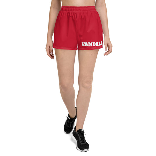 Women’s Red Vandals Athletic Shorts