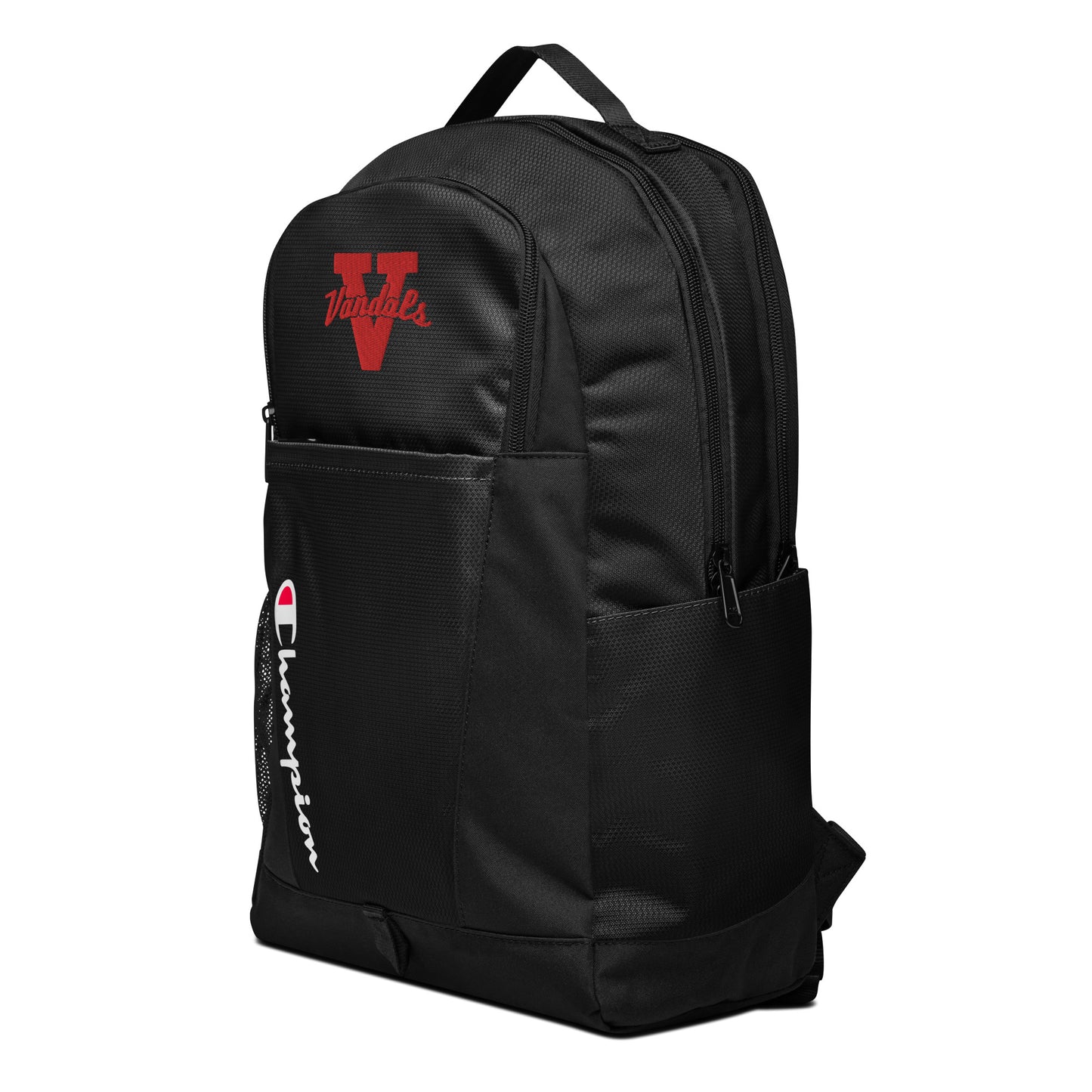 Champion backpack with embroidered Vandals V Logo