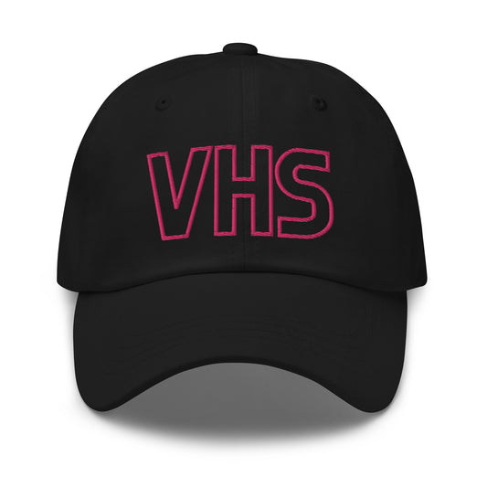 Pink Embroidered VHS Dad hat