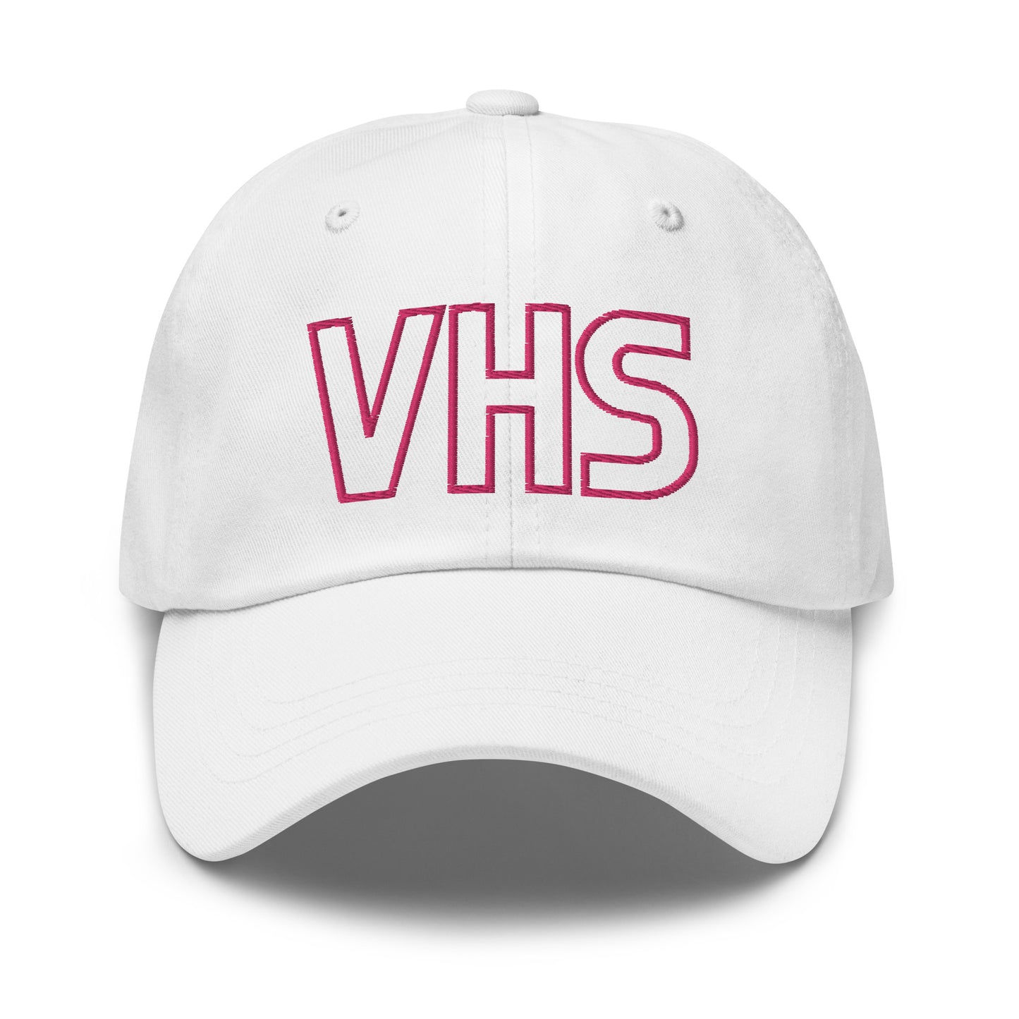 Pink Embroidered VHS Dad hat