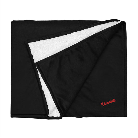 Vandals Embroidered Premium Sherpa blanket