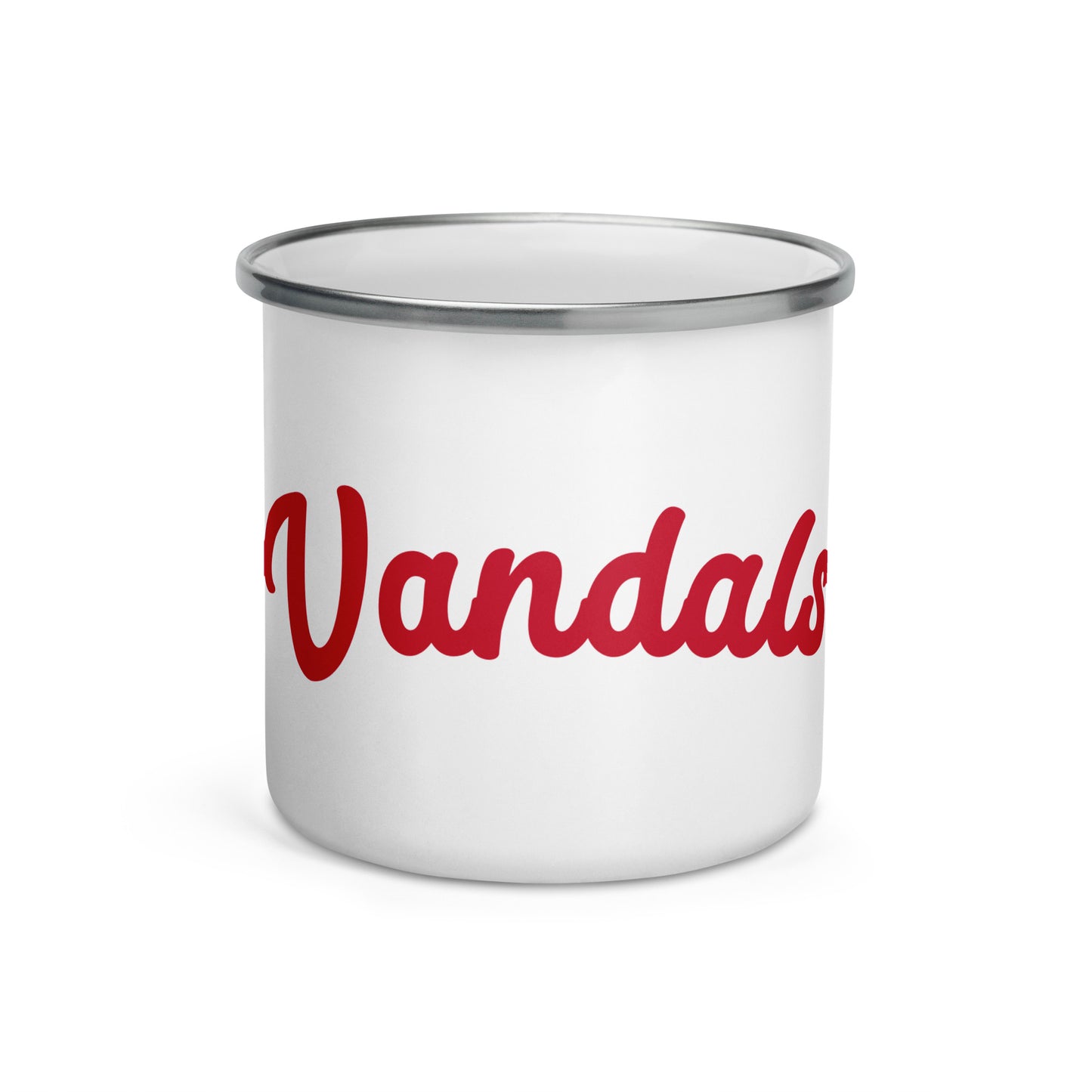 Vandals Script Enamel Mug