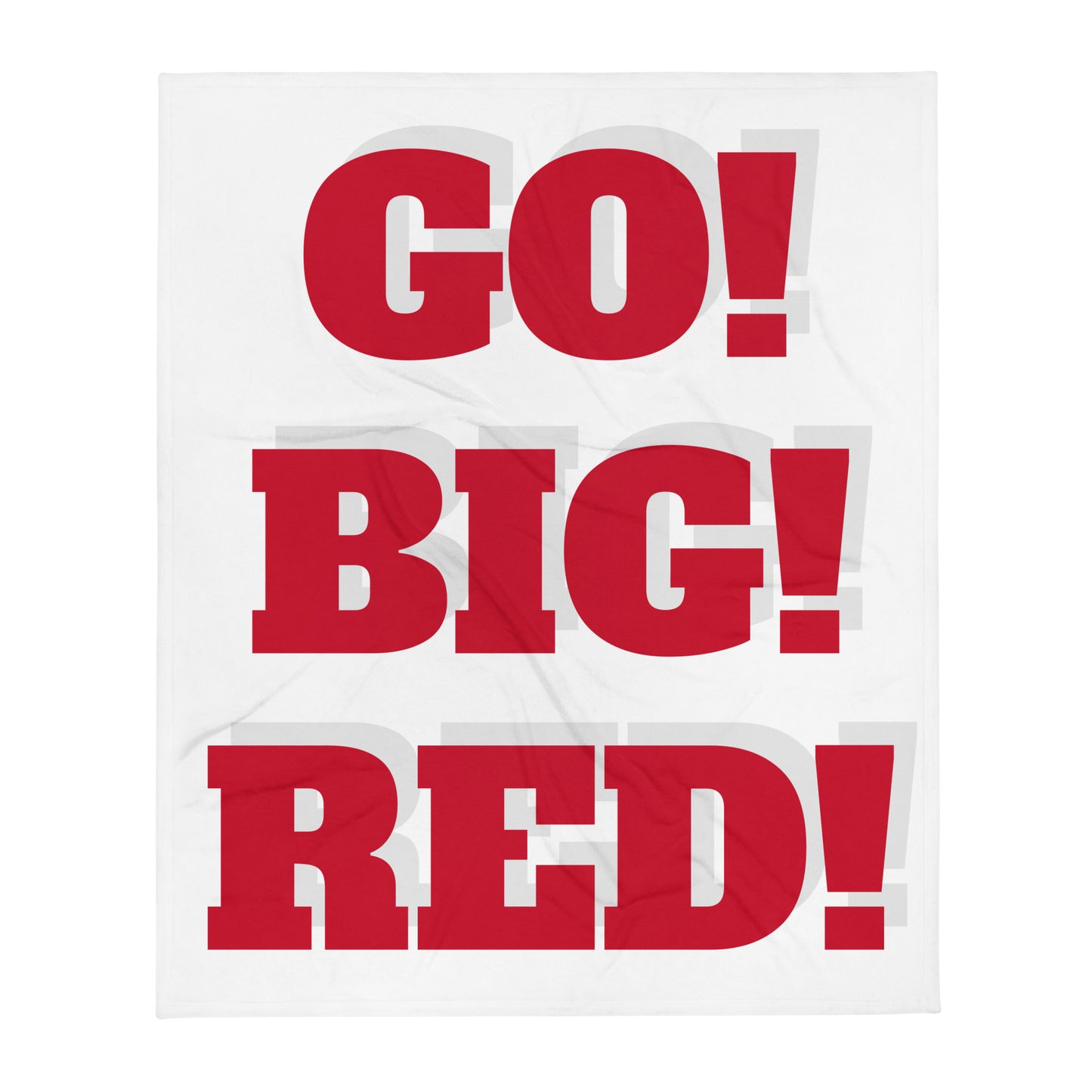 Go! Big! Red! Throw Blanket