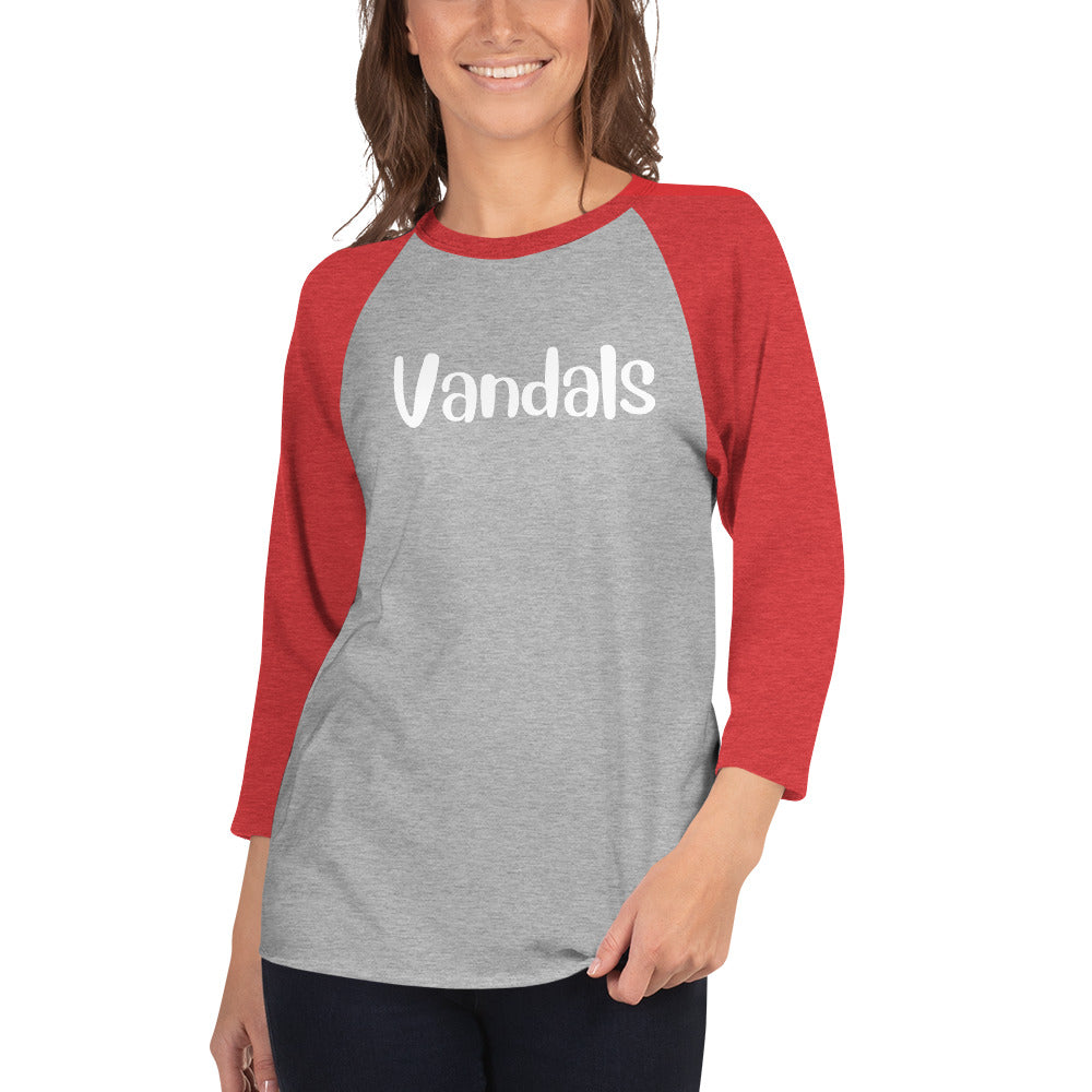 Vandals Fun 3/4 sleeve raglan shirt