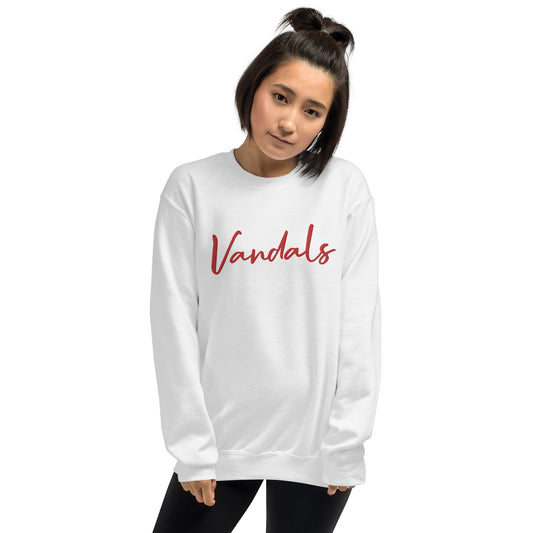 Embroidered Vandals Crewneck Unisex Sweatshirt