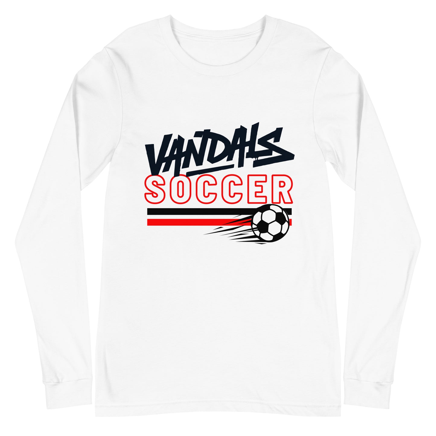 Vandals Soccer Unisex Long Sleeve Tee