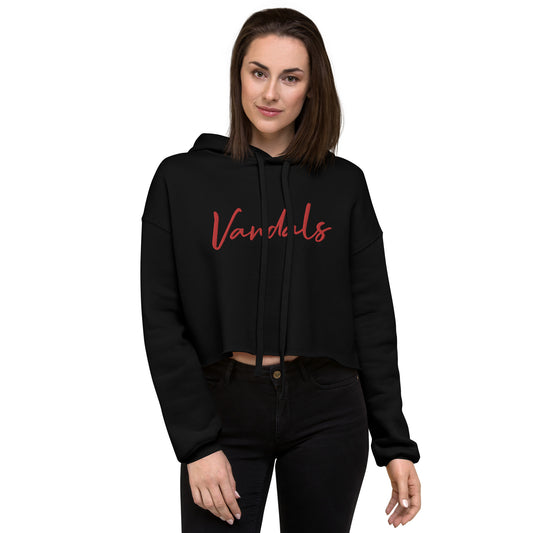 Vandals Embroidered Crop Hoodie